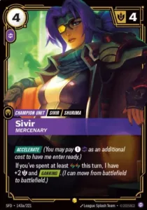 Sivir - Mercenary (Alternate Art) - Spiritforged (SPF)