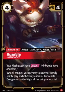 Rumble - Hotheaded (Alternate Art) - Spiritforged (SPF)