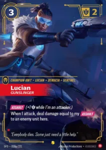 Lucian - Gunslinger (Alternate Art) - Spiritforged (SPF)