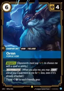 Ornn - Forge God (Alternate Art) - Spiritforged (SPF)