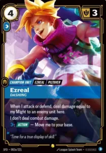 Ezreal - Dashing (Alternate Art) - Spiritforged (SPF)