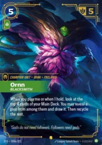 Ornn - Blacksmith (Alternate Art) - Spiritforged (SPF)