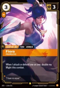Fiora - Peerless (Alternate Art) - Spiritforged (SPF)