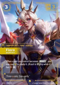 Fiora - Worthy (Alternate Art) - Spiritforged (SPF)