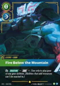 Ornn - Fire Below the Mountain (Overnumbered) - Spiritforged (SPF)