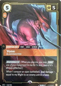 Yone - Blademaster - Riftbound Organized Play Promotional Cards (OPP)